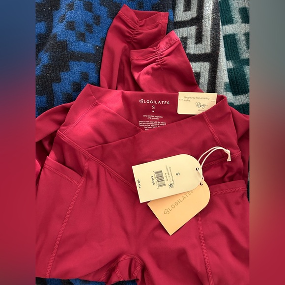 New Sz SML burgundy yogas - Picture 4 of 8